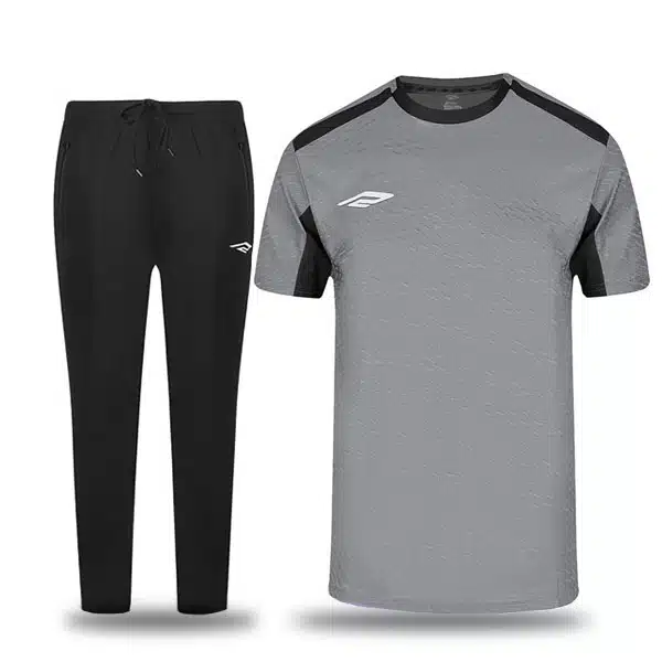 H0306 T-shirt With Pants Gray خرید تیشرت و شلوار باشگاهی