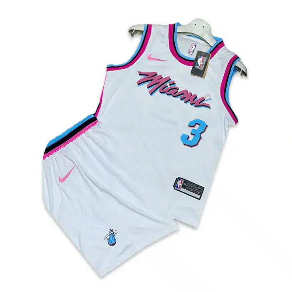 Miami 2025 Basketball KIt White لباس بسکتبال میامی 2025