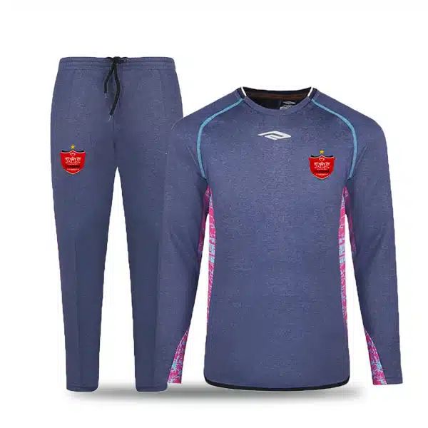 Perspolis-0404-SuiShirt-With-Pants-2025-Navy-Blue خرید پیراهن و شلوار پرسپولیس