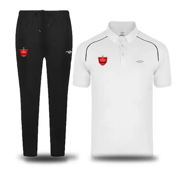 Perspolis Poloshirt-With-Pants-Red. قیمت پیراهن و شلوار پرسپولیس