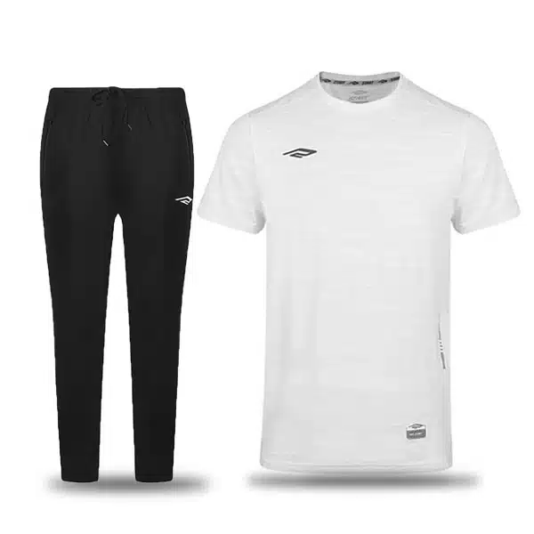 ST003-T-shirt-With-Pants-White-2 لباس پیاده رویی