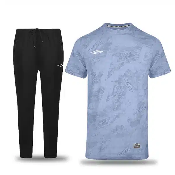ST004-T-shirt-With-Pants-Blue خرید پیراهن و شلوار ورزشی
