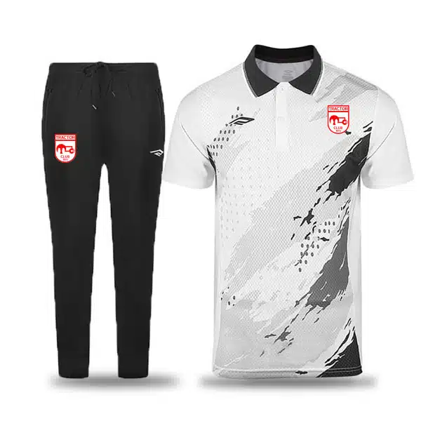 Tractor--0401-Poloshirt-With-Pants-White خرید لباس ورزشی تیم تراکتور