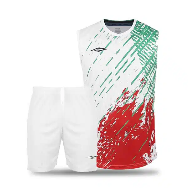 V0444 Halgheyi Teams Shirt 2024 White خرید ست حلقه ای و شلوارک