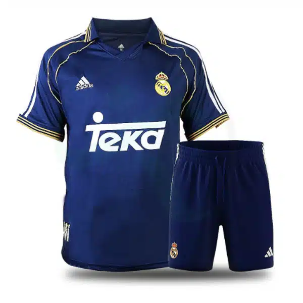 Real Madrid Clasic Kit 1998 With Short (2) خرید پیراهن و شورت کلاسیک رئال مادرید