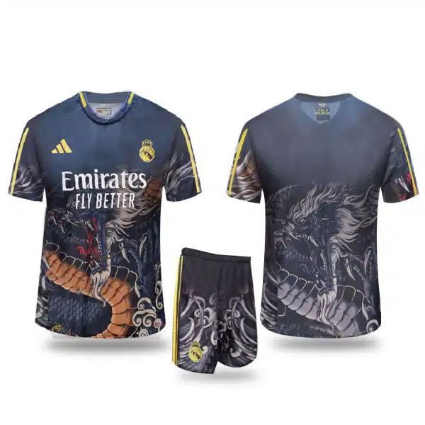 Real Madrid Dragon Kit 2024 Felament خرید پیراهن و شورت دراگون