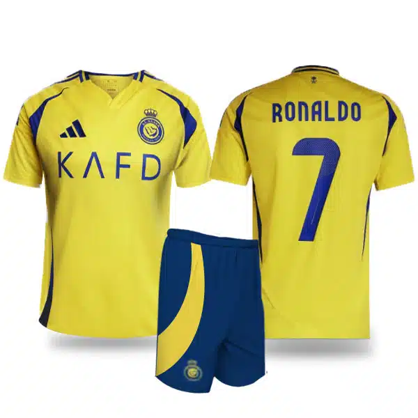 AL NASR Kit 2024 Felament With Short (1) قیمت پیراهن و شورت النصر جنس فلامنت