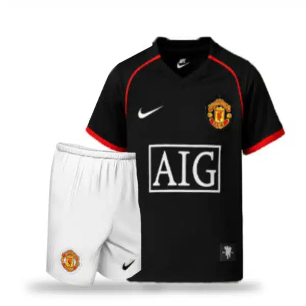 Manchester United Away Kit 2008 With Short (2) Manchester United Away Kit 2008 With Short