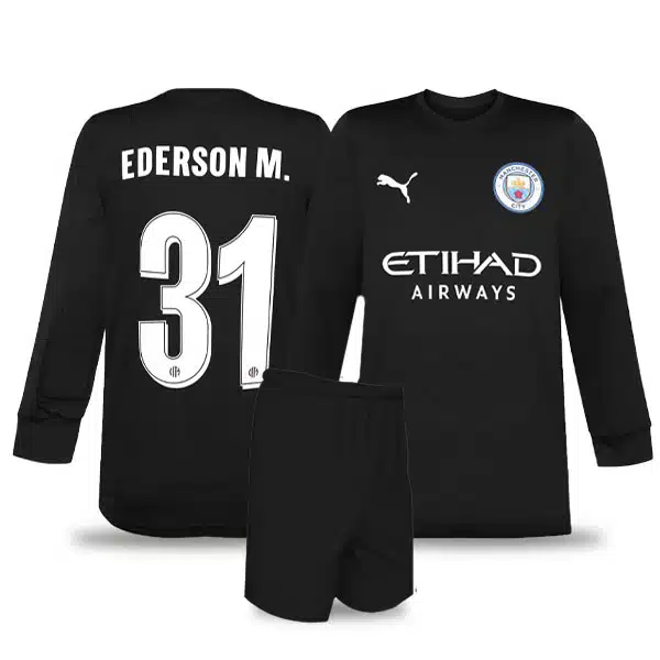 Ederson Manchester City Goalkeeper Kit 2025 پیراهن و شرت دروازه بانی منچسترسیتی 2025 (ادرسون) خرید پیراهن و شورت دروازه بانی منچستر سیتی