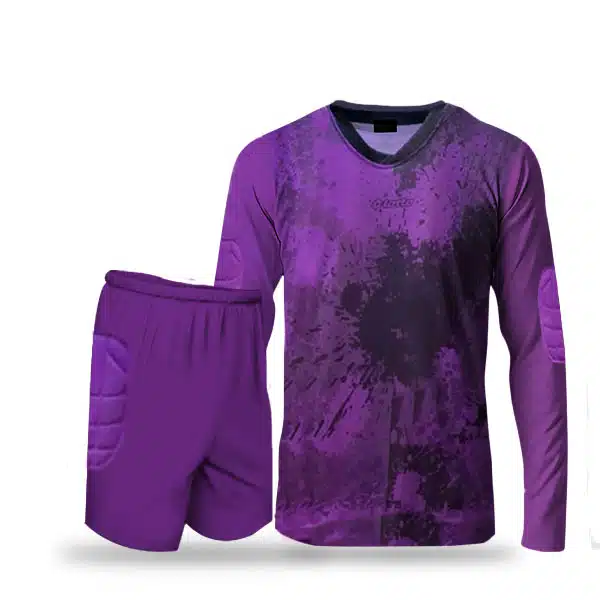 Lotto Goalkeeper Kit 2025 With Short Purple (1) خرید لباس دروازه بانی بنفش