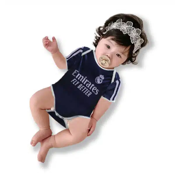 Real Madrid Baby Away Kit 2025 (2) خرید زیر دکمه نوزادی