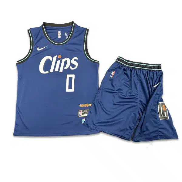 Clips Basketball Jersey With Short 2025 NavyBlue خرید ست بسکتبال