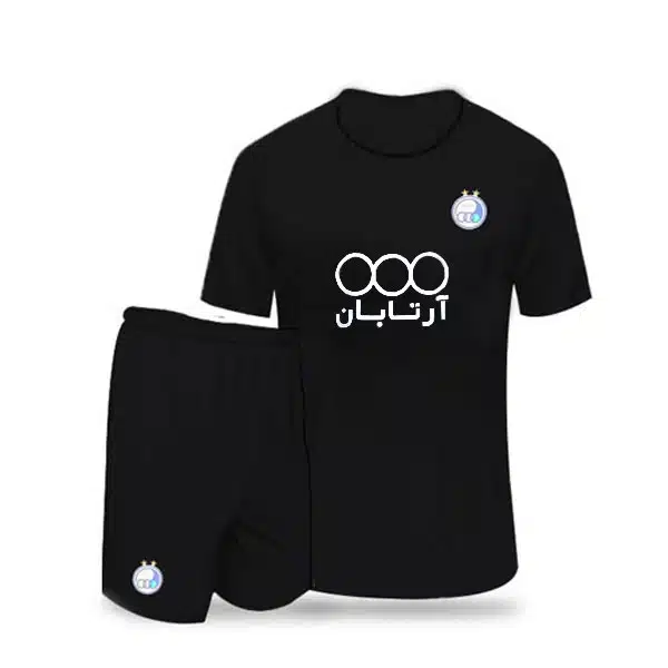 Esteghlal Goalkeeper Kits Black خرید پیراهن و شرت دروازه بانی بزرگسال و بچه گانه استقلال مشکی