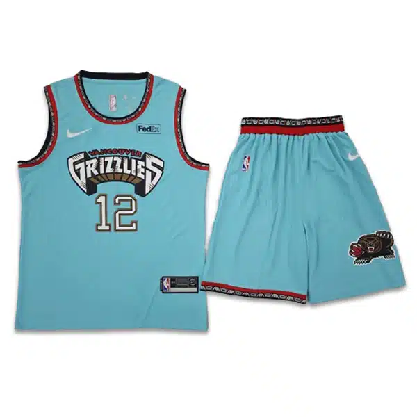 GRIZZLES Basketball Jersey With Short 2025 Blue خرید ست پیراهن و شرت گریزلی
