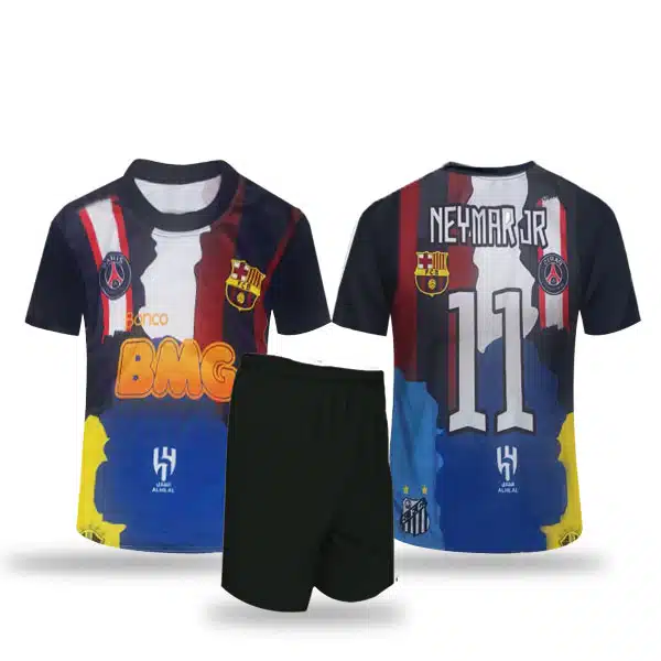 Neymar Commemorative Kit 2025 Felamnet (3) خرید پیراهن و شرت منتخب نیمار بچه گانه و بزرگسال