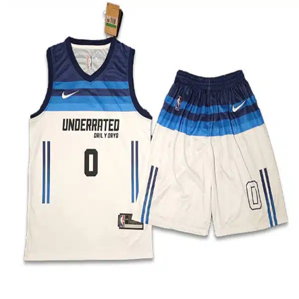 Underrated Basketball Jersey With Short 2025 White خرید پیراهن و شرت بسکتبال