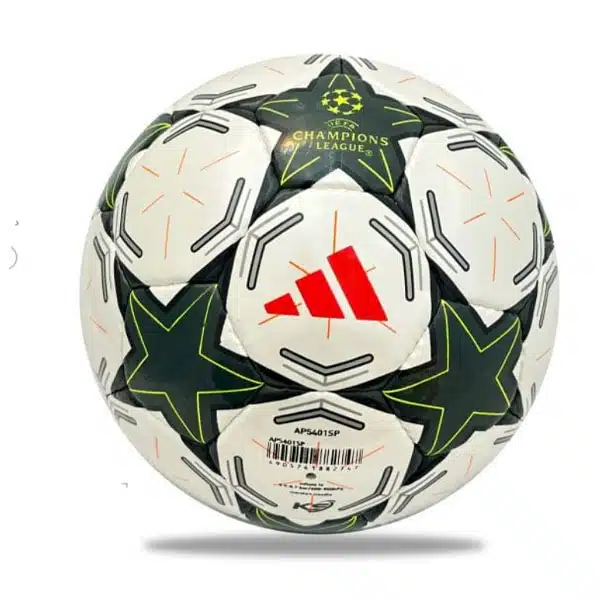 Adidas Champions Footsal Ball 2025 White And Green خرید توپ فوتسال چمپیونز آدیداس 2025