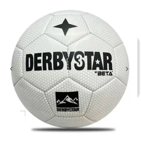 DerbiStar Football 2025 White And Black خرید توپ فوتبال دربی استار
