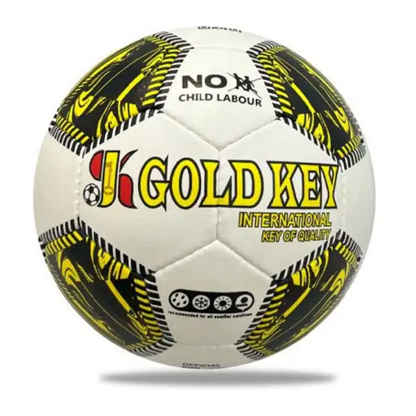 GoldKey Footsall Ball 2025 White And Yellow خرید توپ فوتسال گلد کی