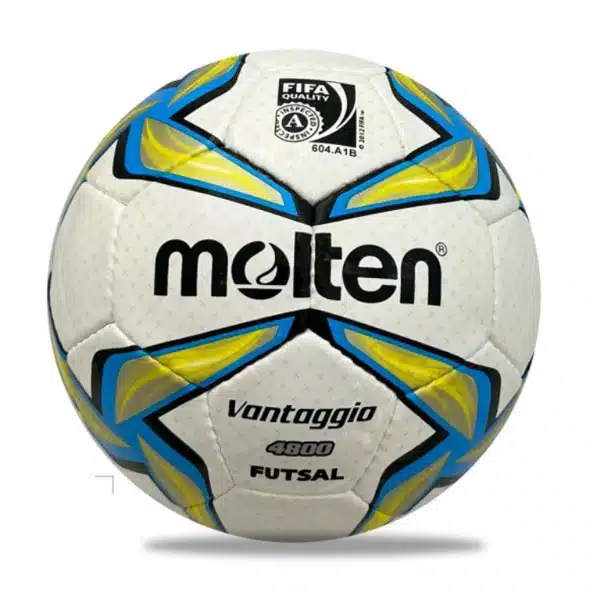Molten Footsall Ball 2025 White And Blue خرید توپ فوتبال مولتن