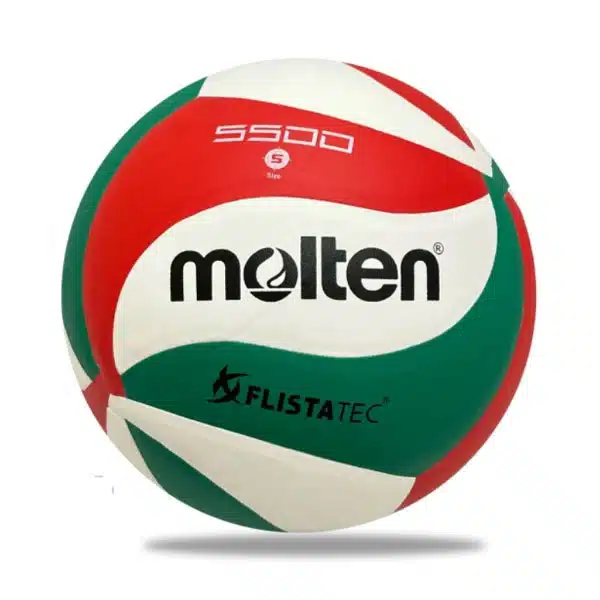 Molten Valiball Ball 2025 White And Red And Green2 خرید توپ والیبال مولتن
