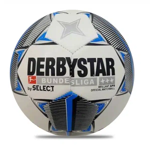 DerbiStar Footbal Ball 2025 White And Blue(4) خرید توپ دربی استار