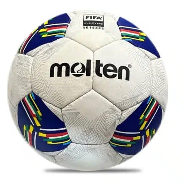 Molten Footbal Ball White And Navy Blue 2024 (2) خرید توپ فوتبال مولتن