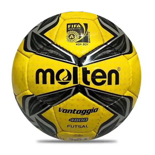 Molten Footsal Ball 2025 Black And Yellow (2) خرید توپ مولتن فوتبال
