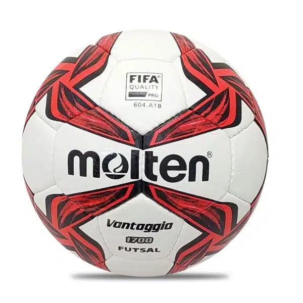 Molten Futsal Ball White And Red خرید توپ فوتسال مولتن