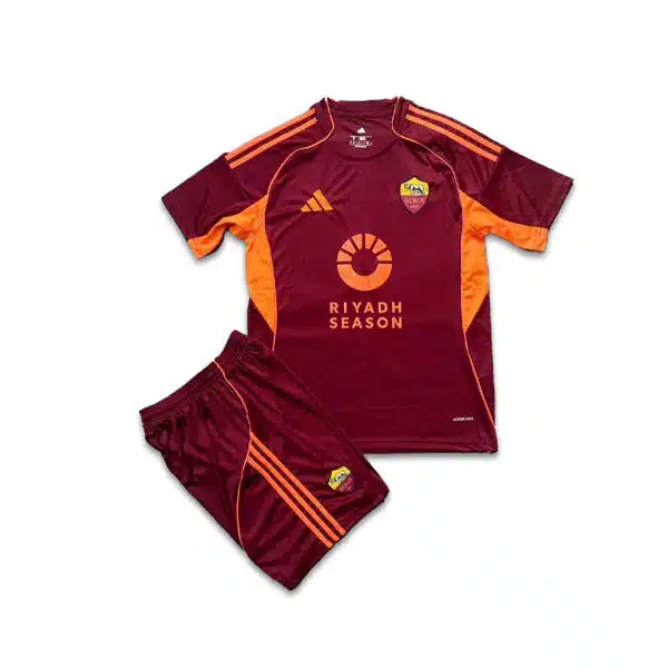 AS Roma 2025-26 Home Kit Red And Orange خرید پیراهن و شرت آث رم