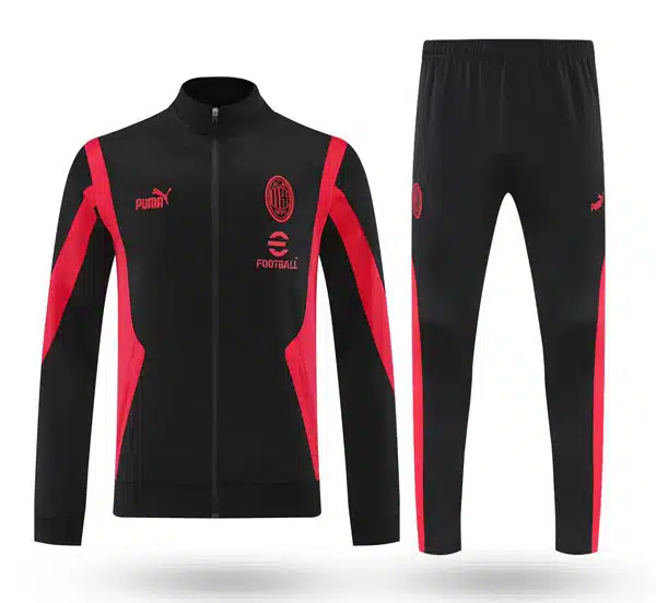 Ac Milan Jacket 2026 Black خرید گرمکن شلوار آث میلان