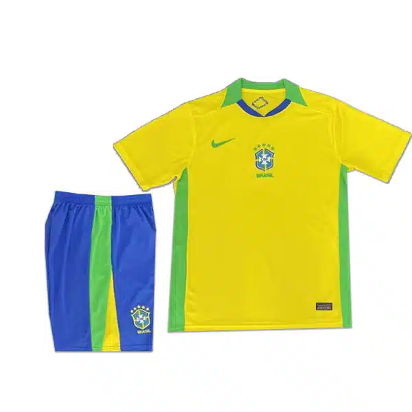 Brazil Home Kit 2025 With Short Yellow