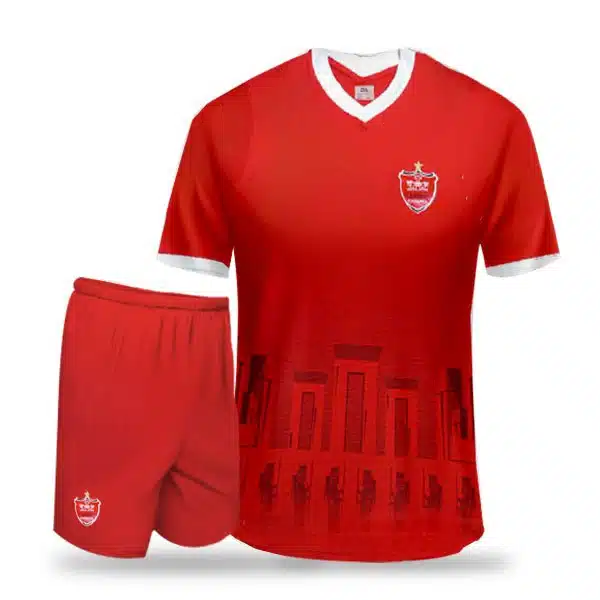 Perspolis Home Kit 2025 Red And White (2) خرید پیراهن و شورت اول پرسپولیس