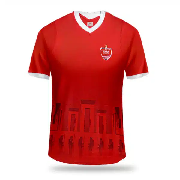 Perspolis Home Kit 2025 Red And White (2)2 خرید پیراهن و شورت اول پرسپولیس