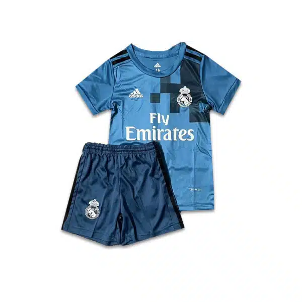 Real Madrid 2018 clasic third jersey Blue خرید پیراهن و شرت کلاسیک رئال مادرید 2018