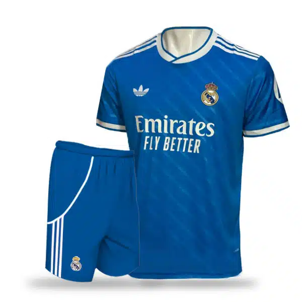 Real Madrid 202526 Third Blue And White (2) خرید لباس دوم رئال مادرید