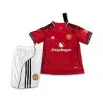 adidas Manchester United 2526 Home Jersey Kids Red And White