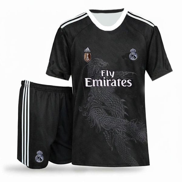 Real Madrid Dragon Kit 2017 With Short (2) خرید پیراهن و شرت دراگون رئال مادرید