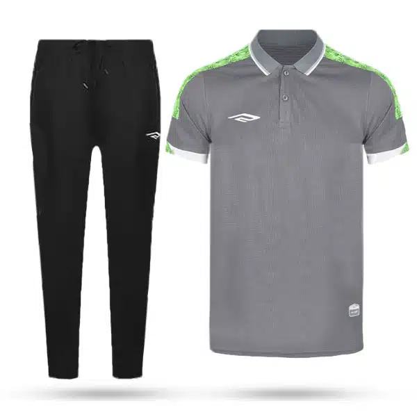 H0430 Poloshirt With Pant gray خریدپولوشرت و شلوار هتلی