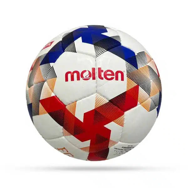 Molten 2025 Football Ball (3) توپ فوتبال مولتن ۲۰۲۵ (سفید و آبی و قرمز) - Image 1