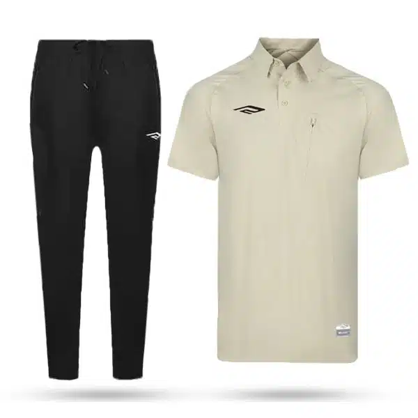 T69 Poloshirt With Pant Cream خریدپولوشرت و شلوار هتلی