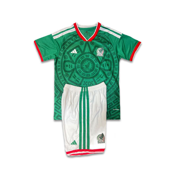 Mexico-Home-Kids-Kit-2026 خریدپیراهن و شرت بچه گانه اول تیم ملی مکزیک