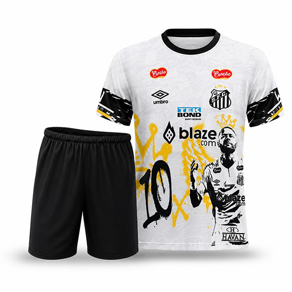 Santos Home Kit 2026 With Short Felament (2) خریدپیراهن و شرت بچه گانه و بزرگسال اول سانتوس